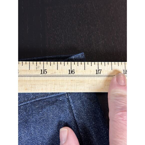 Frame Wide Leg Jeans 31 Dark Denim Wash Pockets High Rise Tall - Picture 6 of 11